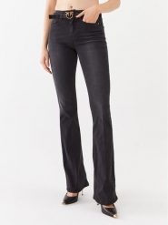 Pinko Jeansy Flora 100166 A0G8 Czarny Regular Fit. Czarne jeansy Pinko, bez wzorów, z jeansu. Za 678.00 zł.