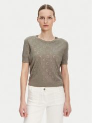 Guess Sweter W5GR05 Z3D60 Brązowy Regular Fit. Brązowe swetry Guess, xxl, z aplikacjami, z wiskozy, bez ramiączek. Za 279.99 zł.