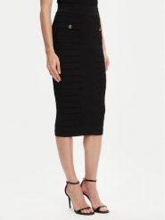 Guess Spódnica midi W5YD66 Z0130 Czarny Slim Fit. Czarne spódnice Guess, xl, z aplikacjami, z wiskozy, midi. Za 479.99 zł.