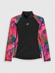 4F Top do pływania z nadrukiem damski - multikolor XXL. Brązowe topy 4f, s, bez wzorów, z materiału, bez kołnierzyka, bez ramiączek. Za 149.99 zł.