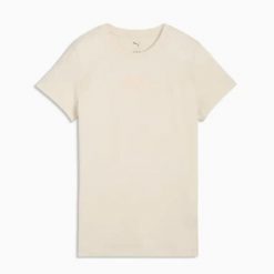Koszulka sportowa damska Puma 69176087. Brązowe t-shirty sportowe Puma, uniwersalny, bez wzorów, bez ramiączek. Za 89.00 zł.