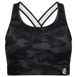 Stanik fitness cardio damski Dare 2B Mantra. Niebieskie biustonosze sportowe Dare 2b, bez wzorów, z elastanu, na fitness i siłownię. W wyprzedaży za 119.99 zł.
