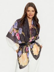 Guess Chusta AW5272 SIL13 Brązowy. Brązowe chusty Guess, z aplikacjami, z jedwabiu. Za 289.99 zł.
