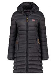 Geographical Norway Płaszcz pikowany "Atikolor" w kolorze czarnym rozmiar: S. Czarne płaszcze Geographical Norway, s, bez wzorów, bez kaptura. Za 196.24 zł.