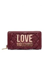 LOVE MOSCHINO Portfel JC5602PP1PL1055A Bordowy. Czerwone portfele Love Moschino, bez wzorów, ze skóry. Za 639.99 zł.