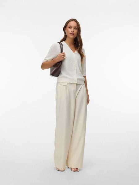 Vero Moda Kardigan w kolorze kremowym rozmiar: S. Brązowe swetry Vero Moda, s, bez wzorów, z wiskozy, klasyczne, bez ramiączek. Za 74.28 zł.