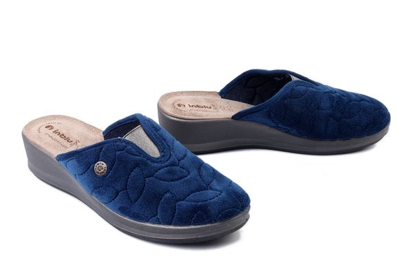 INBLU GI-24 004 granatowy, kapcie damskie. Niebieskie kapcie Inblu, bez wzorów. Za 89.99 zł.