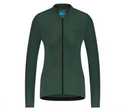 Damska koszulka z długim rękawem ELEMENT, zielony. Zielone t-shirty sportowe Shimano, s, bez wzorów, z elastanu, bez ramiączek, rowerowe. Za 448.50 zł.
