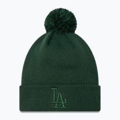 Czapka z daszkiem damska New Era Metallic Bobble Knit Beanie Los Angeles Dodgers. Zielone czapki z daszkiem New Era, bez wzorów. Za 139.99 zł.