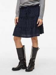 Vila Spódnica "Amalina" w kolorze granatowym rozmiar: XS. Niebieskie spódnice Vila, xs, bez wzorów, mini. Za 74.99 zł.