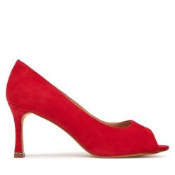 Szpilki Lasocki. Czerwone szpilki Lasocki, bez wzorów, bez obcasa, na szpilce, bez zapięcia. Za 219.99 zł.