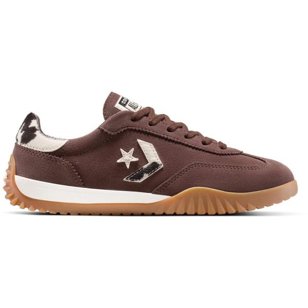 Buty sportowe Converse Run Star Trainer Suede. Brązowe buty treningowe Converse, bez wzorów, z zamszu, bez zapięcia. Za 490.00 zł.