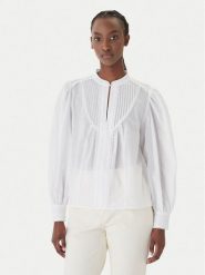 JOOP! Bluzka Bionda 30102139 Biały Regular Fit. Białe bluzki Joop!, bez wzorów, z bawełny, bez kołnierzyka, bez ramiączek. Za 849.99 zł.