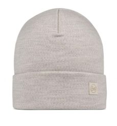 Czapka zimowa z wełny merino heavyweight. Białe czapki zimowe Buff, bez wzorów, z materiału. Za 129.99 zł.