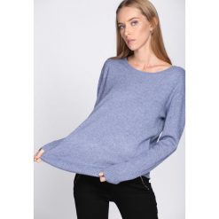 Niebieski Sweter Corresponding. Niebieskie swetry Born2be, z dzianiny. Za 79.99 zł.