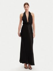 BARDOT Sukienka wieczorowa 59814DB Czarny Regular Fit. Czarne sukienki Bardot, bez wzorów, z wiskozy, wizytowe, bez kołnierzyka, bez ramiączek. Za 379.99 zł.