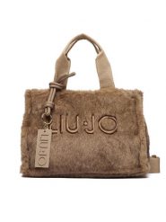Liu Jo Torebka TF6215 E1135 Brązowy. Brązowe shopper bag Liu Jo, bez wzorów, z materiału, bez dodatków. Za 469.99 zł.