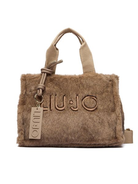 Liu Jo Torebka TF6215 E1135 Brązowy. Brązowe shopper bag Liu Jo, bez wzorów, z materiału, bez dodatków. Za 469.99 zł.