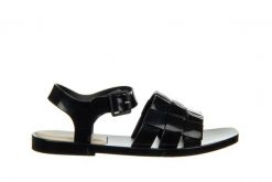 Sandały Melissa Basket Sandal Ad Black Beige 010449, Czarny, Guma. Czarne sandały Melissa, bez wzorów, z gumy, wakacyjne, bez obcasa, bez zapięcia. W wyprzedaży za 199.00 zł.