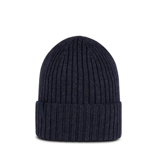 Czapka zimowa z wełny merino Norval. Niebieskie czapki zimowe Buff, bez wzorów, z materiału. Za 189.99 zł.