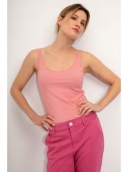 Josephine & Co Top "Gili" w kolorze jasnoróżowym rozmiar: XS. Różowe topy Josephine & Co, xs, bez wzorów, z bawełny, bez kołnierzyka, bez ramiączek. Za 70.41 zł.