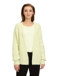 CARTOON Kardigan w kolorze żółtym rozmiar: 36. Żółte swetry Cartoon, bez wzorów, z wełny, bez ramiączek. Za 104.89 zł.