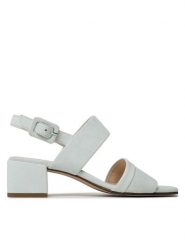 HÖGL Sandały Sally 5-103512-83000 Niebieski. Niebieskie sandały Högl, bez wzorów, ze skóry, bez obcasa, na słupku, bez zapięcia. Za 379.99 zł.