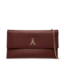 Torebka Patrizia Pepe. Brązowe kopertówki Patrizia Pepe, bez wzorów, bez dodatków. Za 869.99 zł.