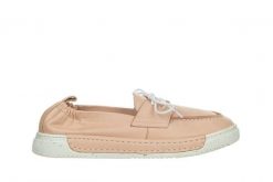 Półbuty Bayla-161 086 28104 Nude 161465, Różowy, Skóra naturalna - 40. Czerwone półbuty wsuwane Bayla, na lato, bez wzorów, z materiału, bez obcasa. W wyprzedaży za 179.10 zł.