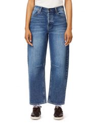 Scotch & Soda Dżinsy - Barrel fit - w kolorze niebieskim rozmiar: 31. Niebieskie jeansy Scotch & Soda, z aplikacjami, ze skóry, z podwyższonym stanem. Za 304.95 zł.