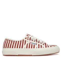 Tenisówki Superga. Czerwone trampki Superga, bez wzorów, bez zapięcia. Za 209.99 zł.