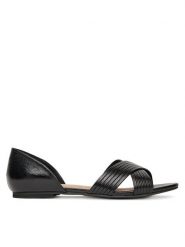 Clara Barson Baleriny WS24038-03 Czarny. Czarne baleriny Clara Barson, bez wzorów, ze skóry, bez obcasa, bez zapięcia. Za 99.99 zł.