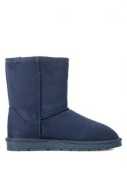 ISLAND BOOT Kozaki zimowe w kolorze granatowym rozmiar: 36. Niebieskie kozaki Island Boot, na zimę, z aplikacjami, z materiału, eleganckie, z okrągłym noskiem, bez obcasa, bez zapięcia. Za 105.38 zł.