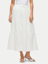 Vila Spódnica maxi Lania 14105428 Biały Regular Fit. Białe spódnice Vila, bez wzorów, z bawełny, maxi. Za 139.99 zł.
