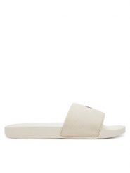 Calvin Klein Jeans Klapki Slide Monogram Hardware YW0YW01713 Écru. Klapki Calvin Klein Jeans, bez wzorów, z jeansu, bez obcasa, bez zapięcia. Za 129.99 zł.