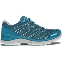 Buty trekkingowe damskie Lowa Maddox. Niebieskie buty trekkingowe Lowa, z materiału, bez zapięcia. Za 983.00 zł.
