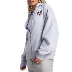 Kurtka CONVERSE HEART TATTOO FULL-ZIP OVE Niebieski. Niebieskie kurtki Converse, bez wzorów, z tkaniny, bez kaptura. Za 349.99 zł.