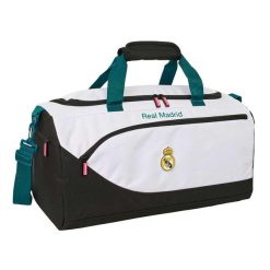 Oficjalna torba sportowa Realu Madryt 2026-27. Niebieskie torby sportowe Real Madrid, bez wzorów, z materiału, na ramię. Za 241.25 zł.