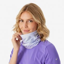 Komin turystyczny Quechua Hike 100. Fioletowe szaliki i kominy FORCLAZ, bez wzorów, z materiału. Za 22.49 zł.