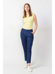 SKFK Top "Hamabost" w kolorze żółtym rozmiar: 40. Żółte topy SKFK, bez wzorów, z bawełny, bez kołnierzyka, bez ramiączek. Za 39.99 zł.