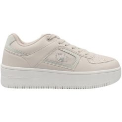 Buty Champion Foul Play Plat Bs Low Cut S11744 YS047 beżowy. Brązowe buty treningowe bez wzorów, z gumy, bez zapięcia. Za 367.58 zł.