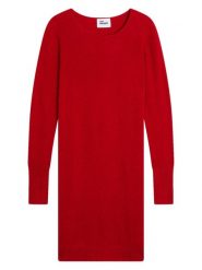 Just Cashmere Kaszmirowa sukienka "Susan" w kolorze czerwonym rozmiar: M. Czerwone sukienki Just Cashmere, m, bez wzorów, z kaszmiru, bez kołnierzyka, bez ramiączek, mini. Za 410.94 zł.