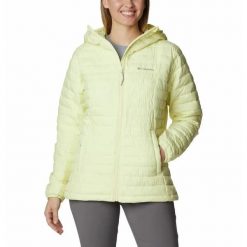 Kurtka Puchowa Damska Columbia Silver Falls Hooded Jacket. Żółte kurtki Columbia, s, bez wzorów, z poliesteru, casualowe, bez kaptura. W wyprzedaży za 318.70 zł.