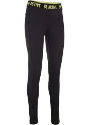Legginsy funkcyjne z siatkowymi wstawkami. Niebieskie legginsy bonprix, bez wzorów, sportowe. Za 119.99 zł.