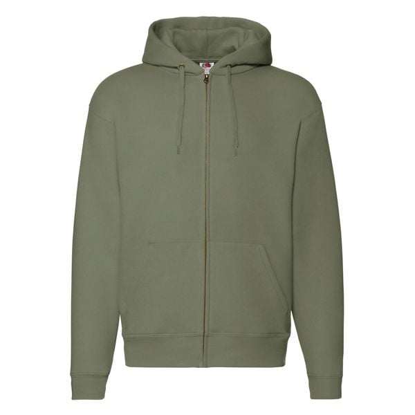 Kurtka Z Kapturem Premium Dla Dorosłych Unisex. Szare kurtki fruit of the loom, m, bez wzorów, z bawełny, z kapturem. Za 180.99 zł.