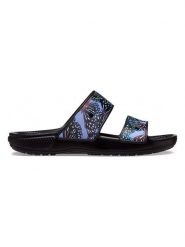 Crocs Klapki "Classic Butterfly" w kolorze czarnym rozmiar: 41/42. Czarne klapki Crocs, bez wzorów, klasyczne, z otwartym noskiem, bez obcasa, bez zapięcia. Za 91.12 zł.