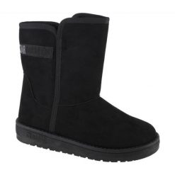 Buty Big Star Snow Boots W KK274618 czarne. Czarne śniegowce BIG STAR, bez wzorów, z gumy, bez zapięcia. Za 194.07 zł.