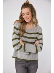 LIEBLINGSSTÜCK Sweter w kolorze zielono-szarym rozmiar: 36. Szare swetry LIEBLINGSSTÜCK, bez wzorów, bez ramiączek. Za 260.99 zł.