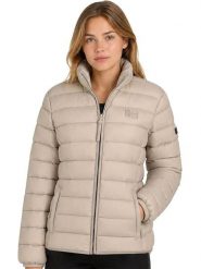 Geographical Norway Kurtka pikowana "Atichoko" w kolorze beżowym rozmiar: XL. Brązowe kurtki Geographical Norway, xl, bez wzorów, bez kaptura. Za 154.95 zł.