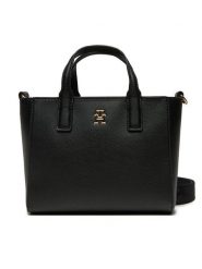Tommy Hilfiger Torebka AW0AW16907 Czarny. Czarne torebki klasyczne Tommy Hilfiger, bez wzorów, ze skóry, bez dodatków. Za 389.99 zł.
